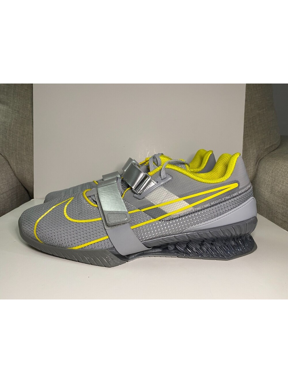 Nike Romaleos 4 CD3463-002 Mens Sneakers 15 Wolf Gray Swoosh Weightlifting Shoes